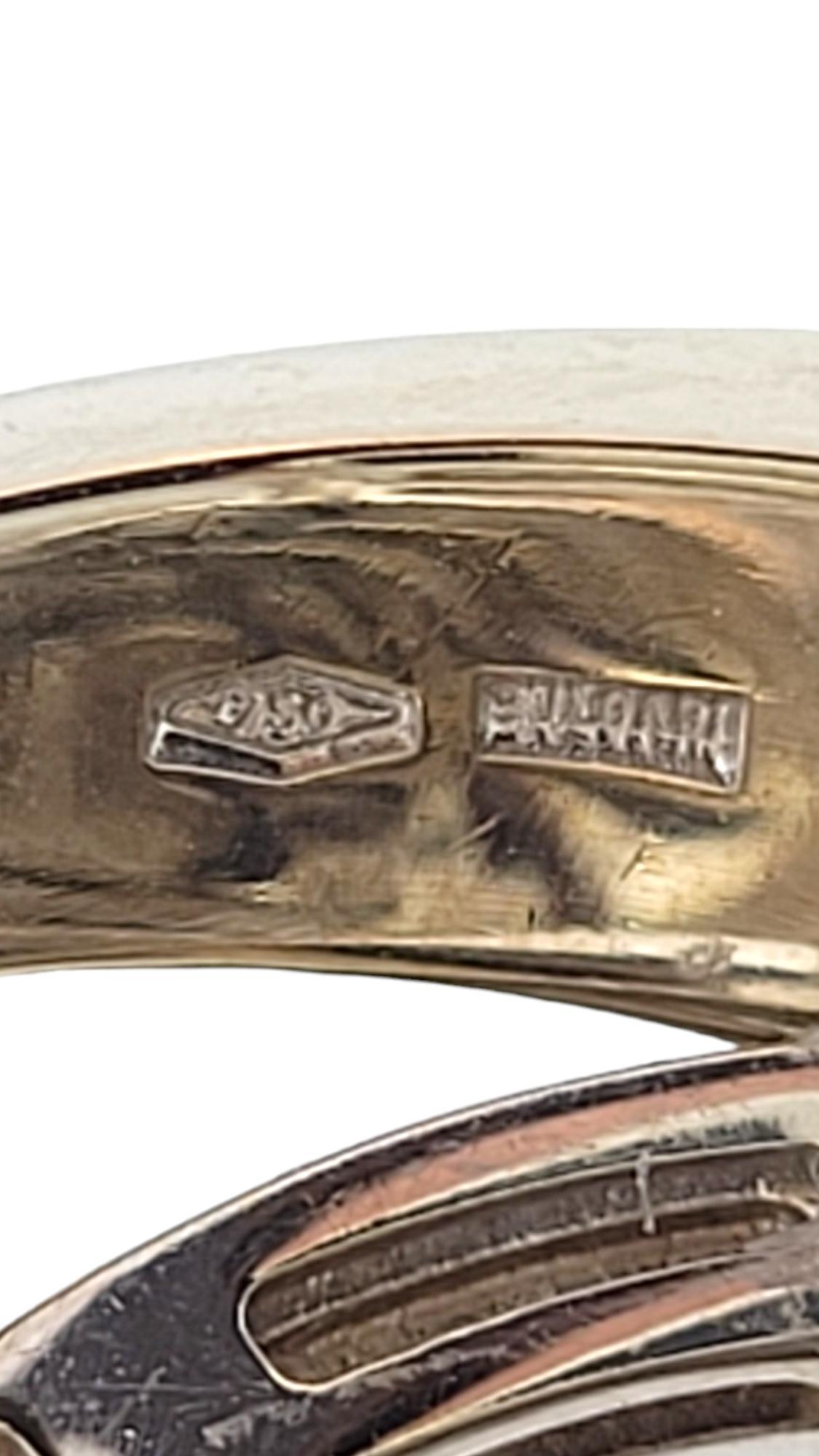 Bvlgari Astrale Cerchi 18 Karat White Gold Ring Size 6.5 #18147 1