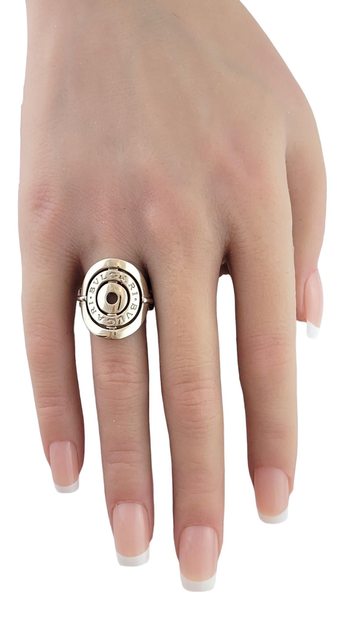 Bvlgari Astrale Cerchi 18 Karat White Gold Ring Size 6.5 #18147 2