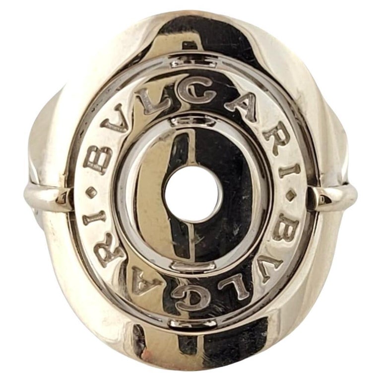 Bvlgari Astrale Cerchi 18 Karat White Gold Ring Size #18147 at
