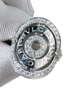 Bvlgari Astrale Cerchi Diamond 18K White Gold Ring Size 56