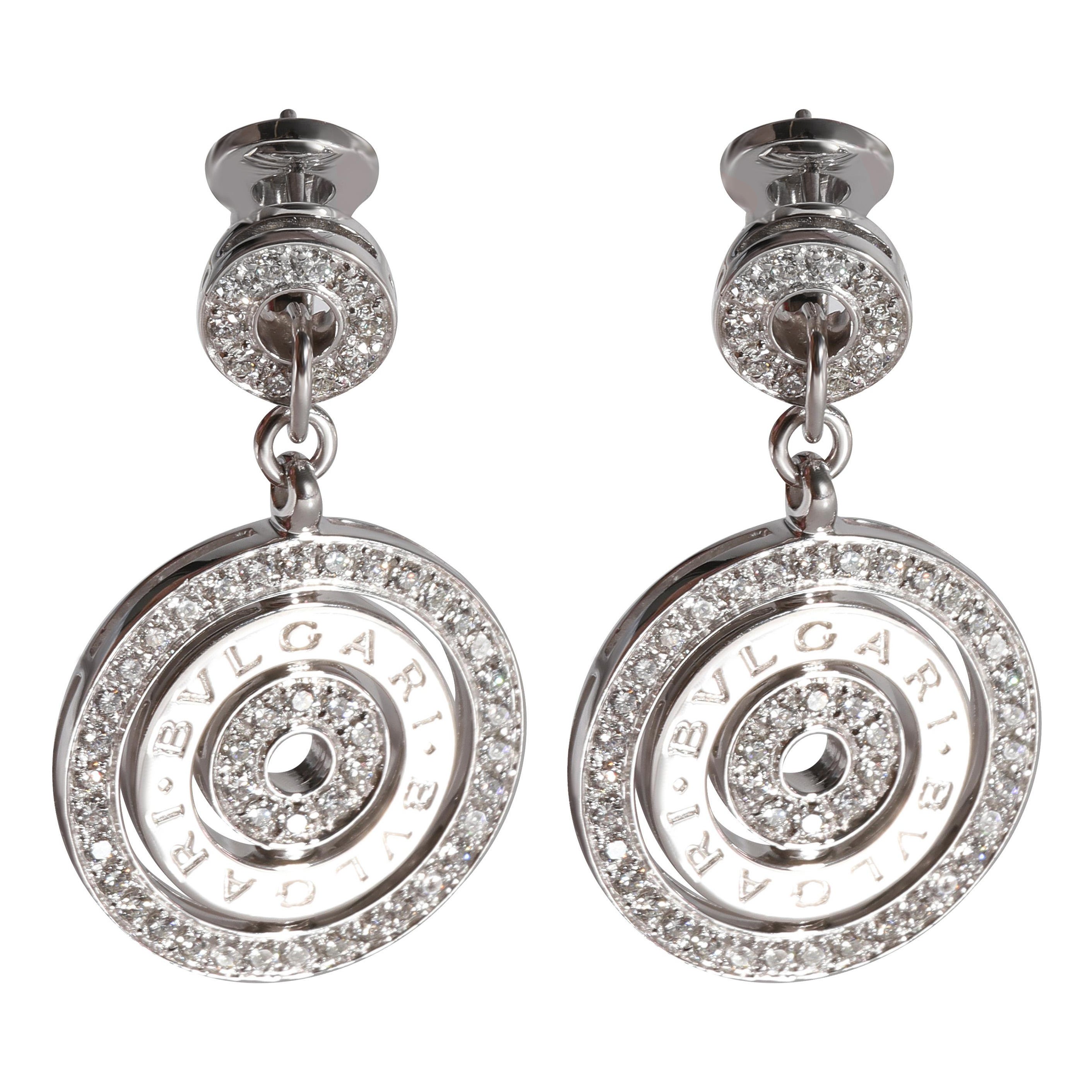 Pendientes de diamantes Bvlgari Astrale de oro blanco de 18 quilates 1,3 quilates