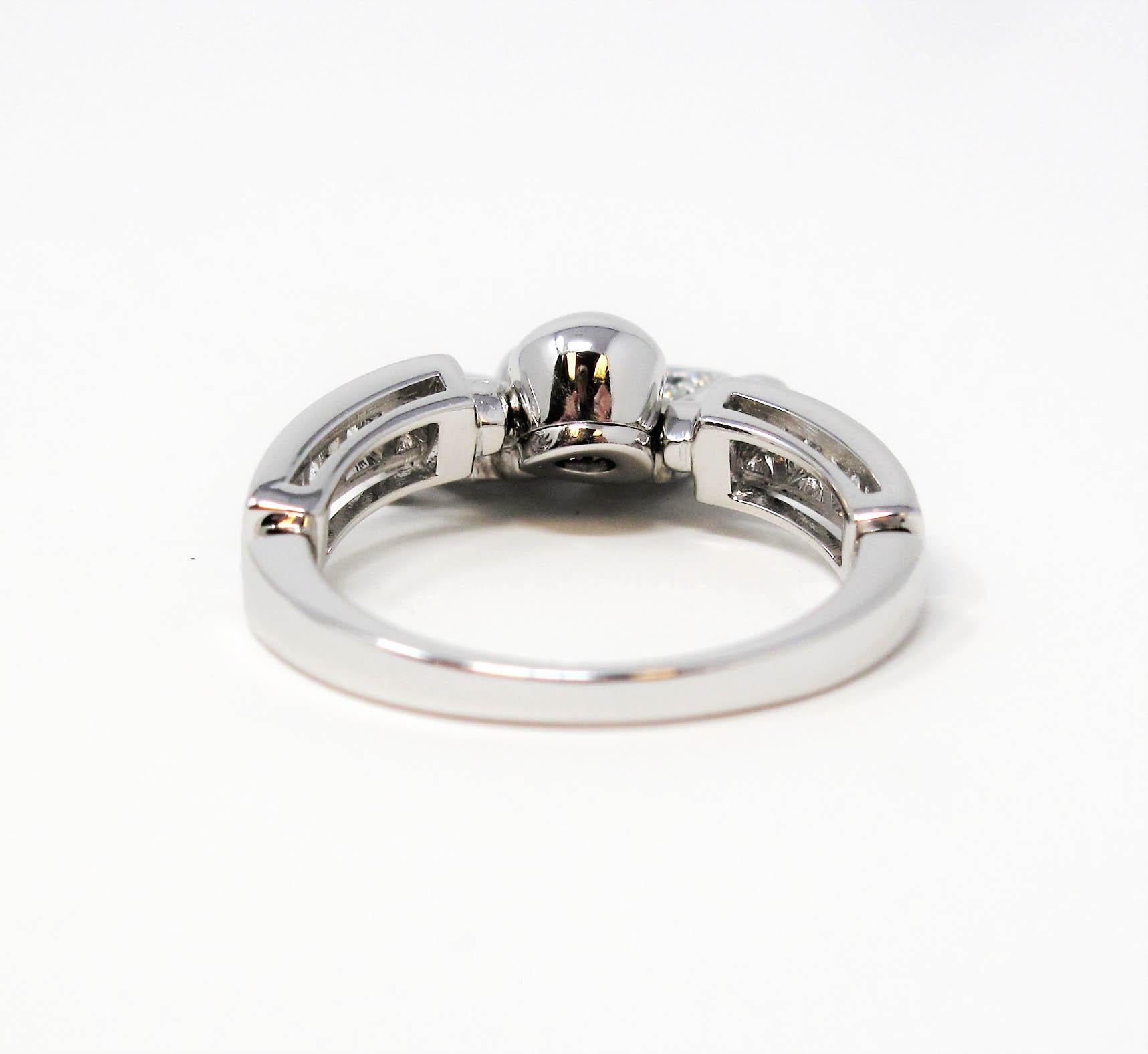 Bvlgari Astrale Fireworks Band Ring in 18 Karat White Gold with Diamonds 6.75 For Sale 1