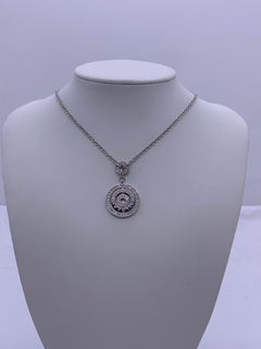 Bvlgari Astrale High Jewelry Collection 18K White Gold Full Diamond Rotating Nec
