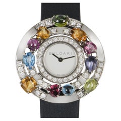 Bvlgari Astrale Montre pour femme AEW36G en or blanc et multi-gemmes