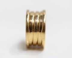 Bvlgari B Zero 1 Design 18 Karat Yellow Gold Four Band Ring