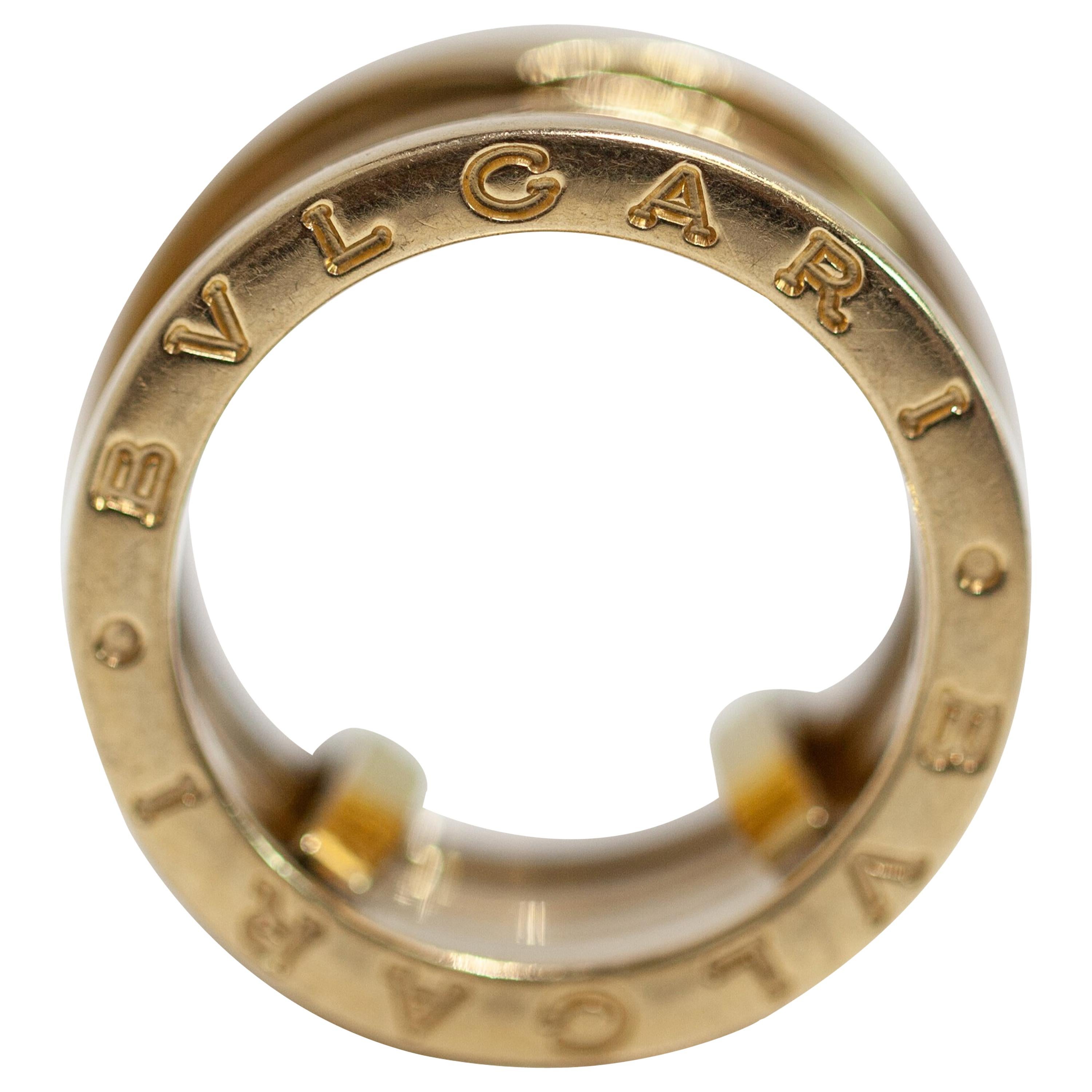Bvlgari B Zero 1 Design 18 Karat Yellow Gold Four Band Ring