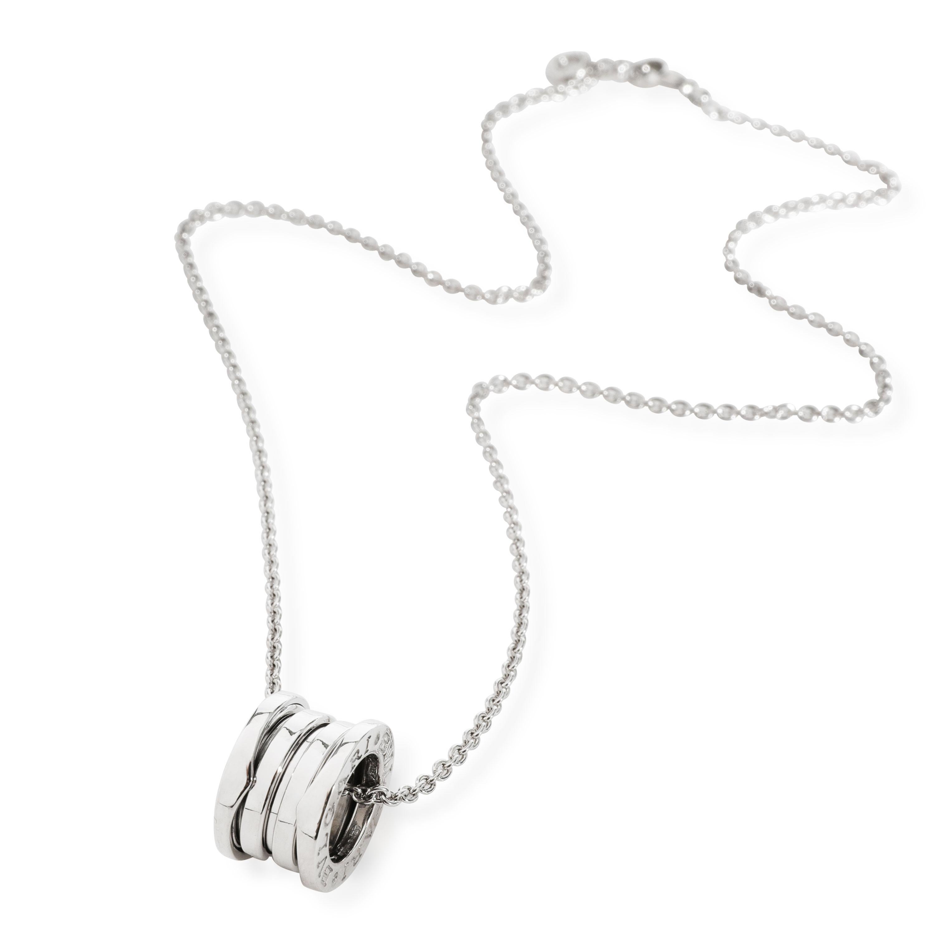 BVLGARI B Zero 1 Pendant in 18K White Gold

PRIMARY DETAILS
SKU: 112539
Listing Title: BVLGARI B Zero 1 Pendant in 18K White Gold
Condition Description: Retails for 3600 USD. In excellent condition and recently polished. Chain is 16 inches in