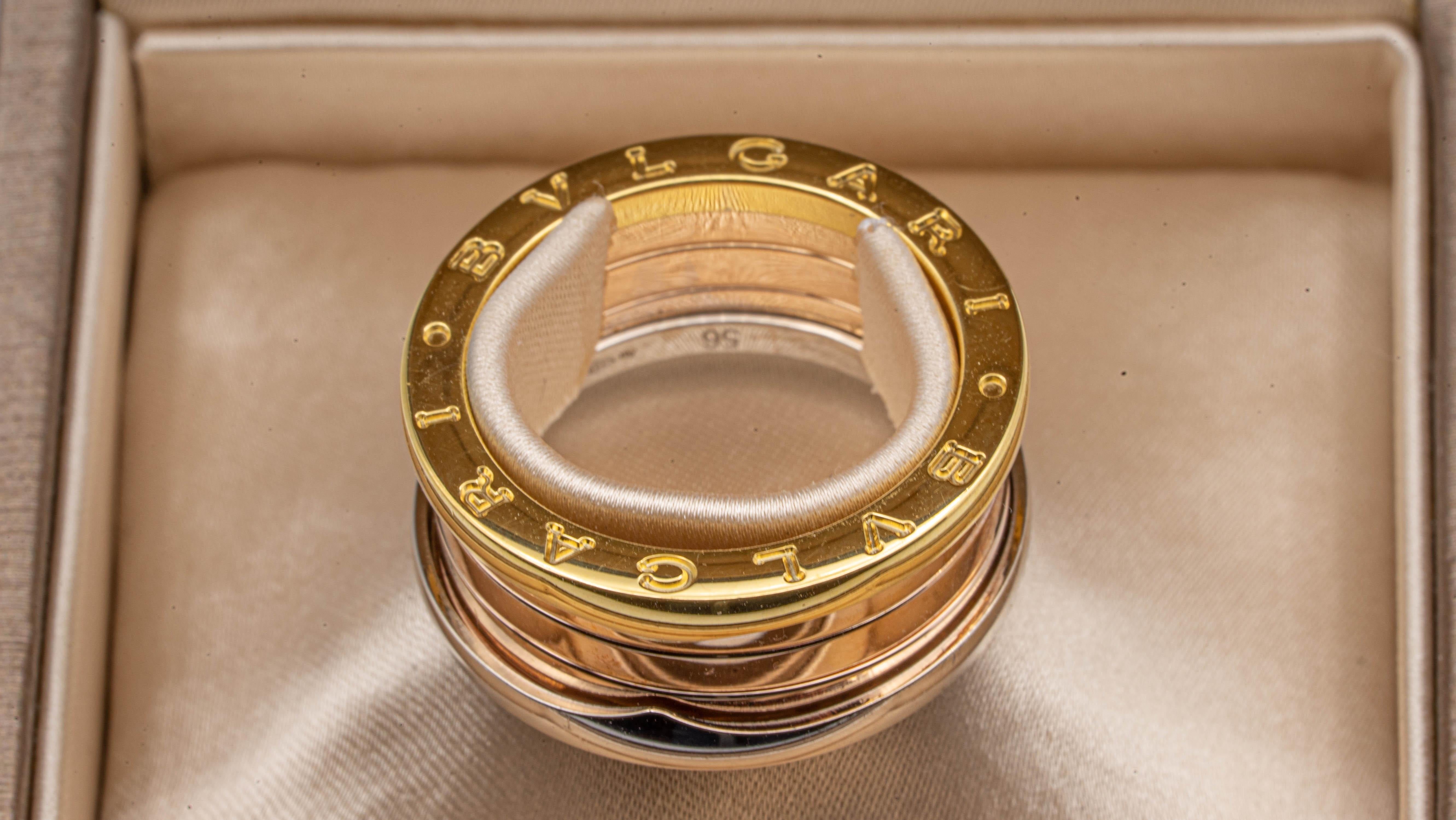 bulgari tri color ring