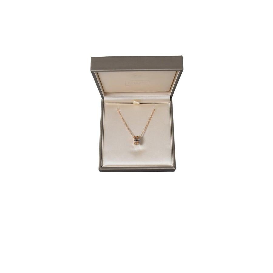 bvlgari b zero1 necklace rose gold