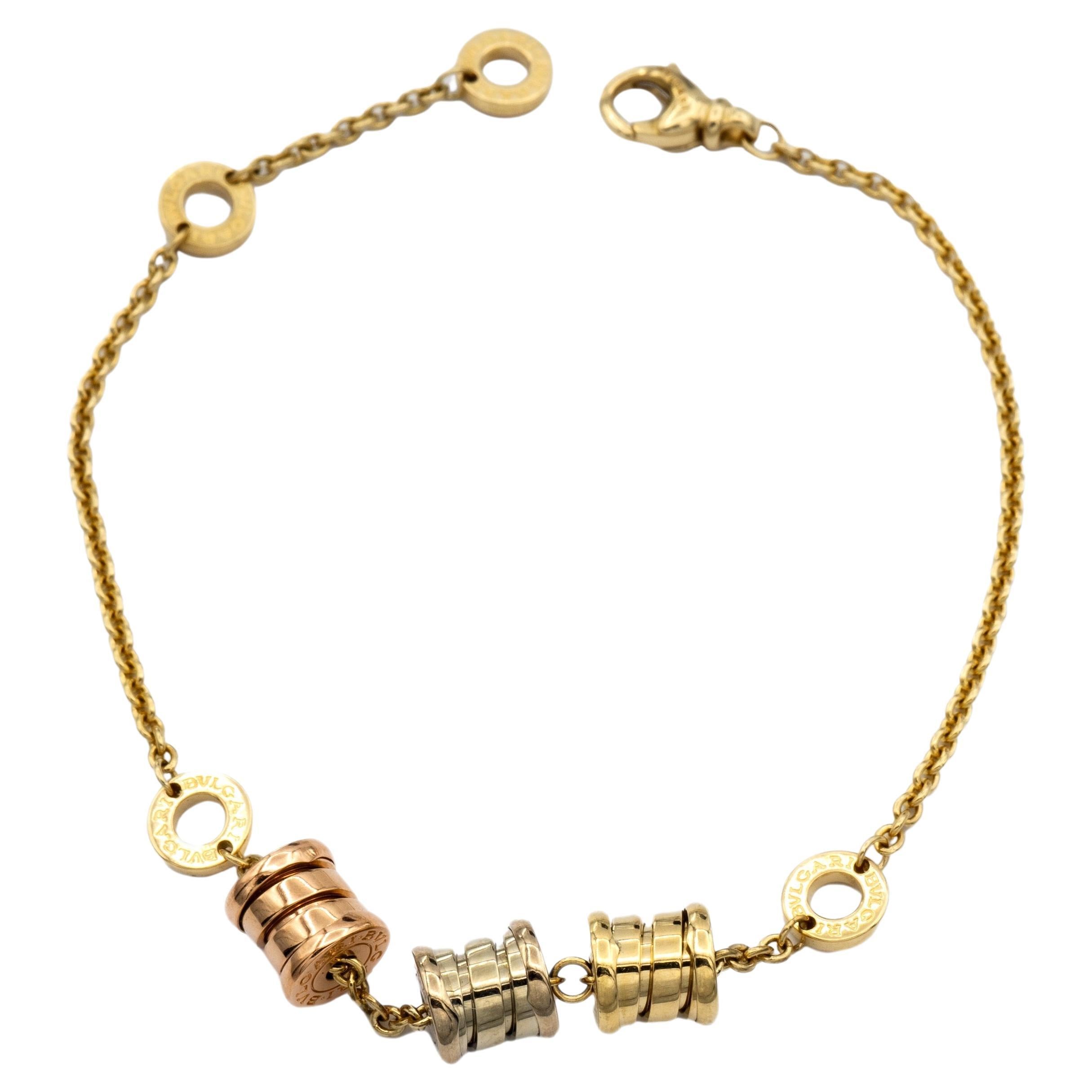 Bvlgari B-Zero Three Elements 18k Gold Link Bracelet