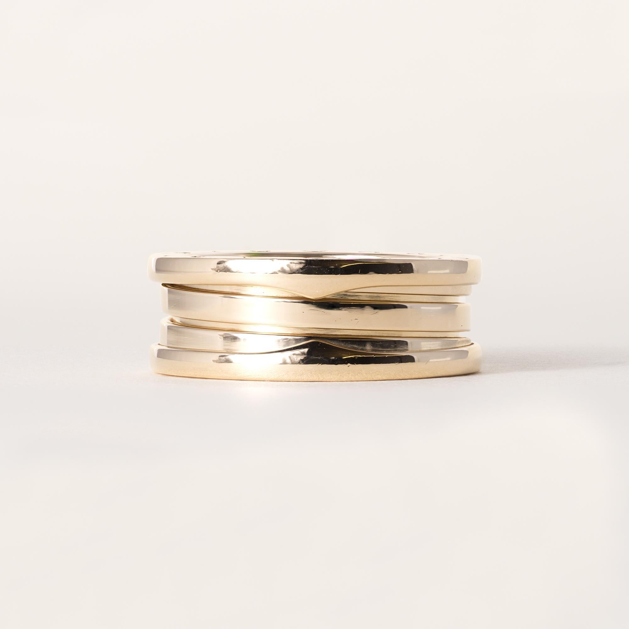 Bvlgari B. Zero1 Or Jaune 18K Bague pour Homme Bon état - En vente à Los Angeles, CA