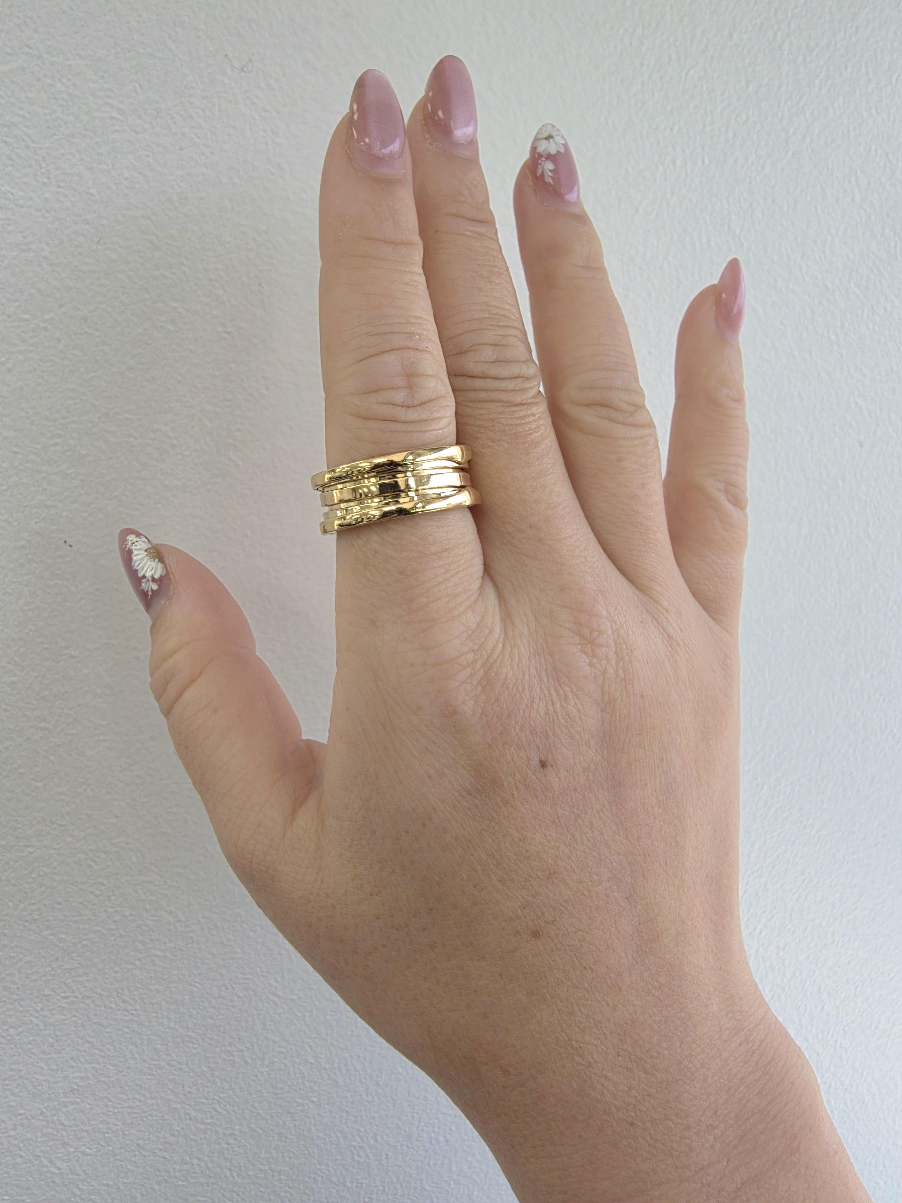 Bvlgari B. Zero1 Or Jaune 18K Bague pour Homme en vente 1