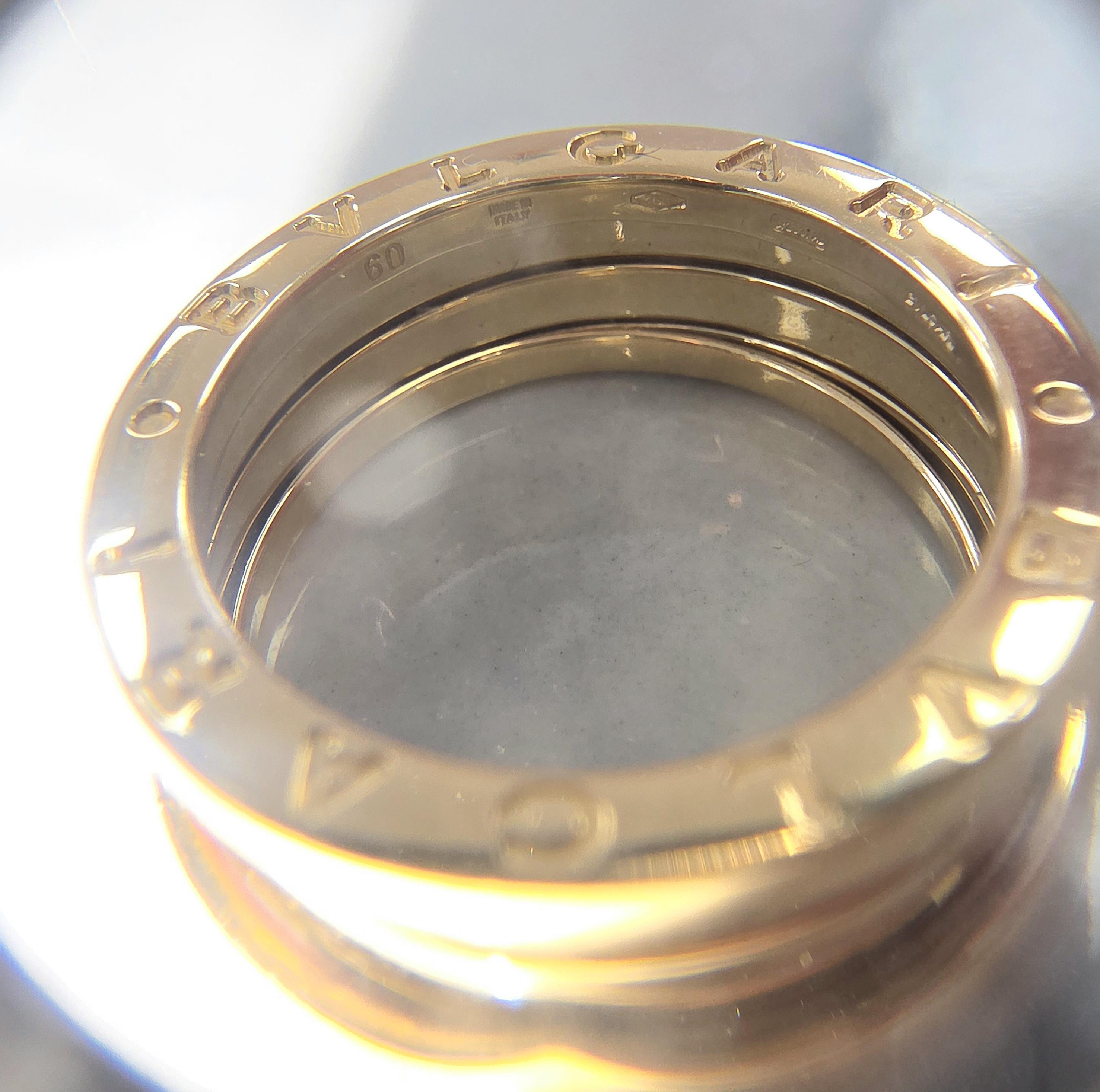 Bvlgari B. Zero1 Or Jaune 18K Bague pour Homme en vente 3
