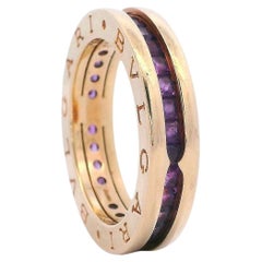 BVLGARI B. Zero1 Ring 18kt yellow Gold with Amethyst
