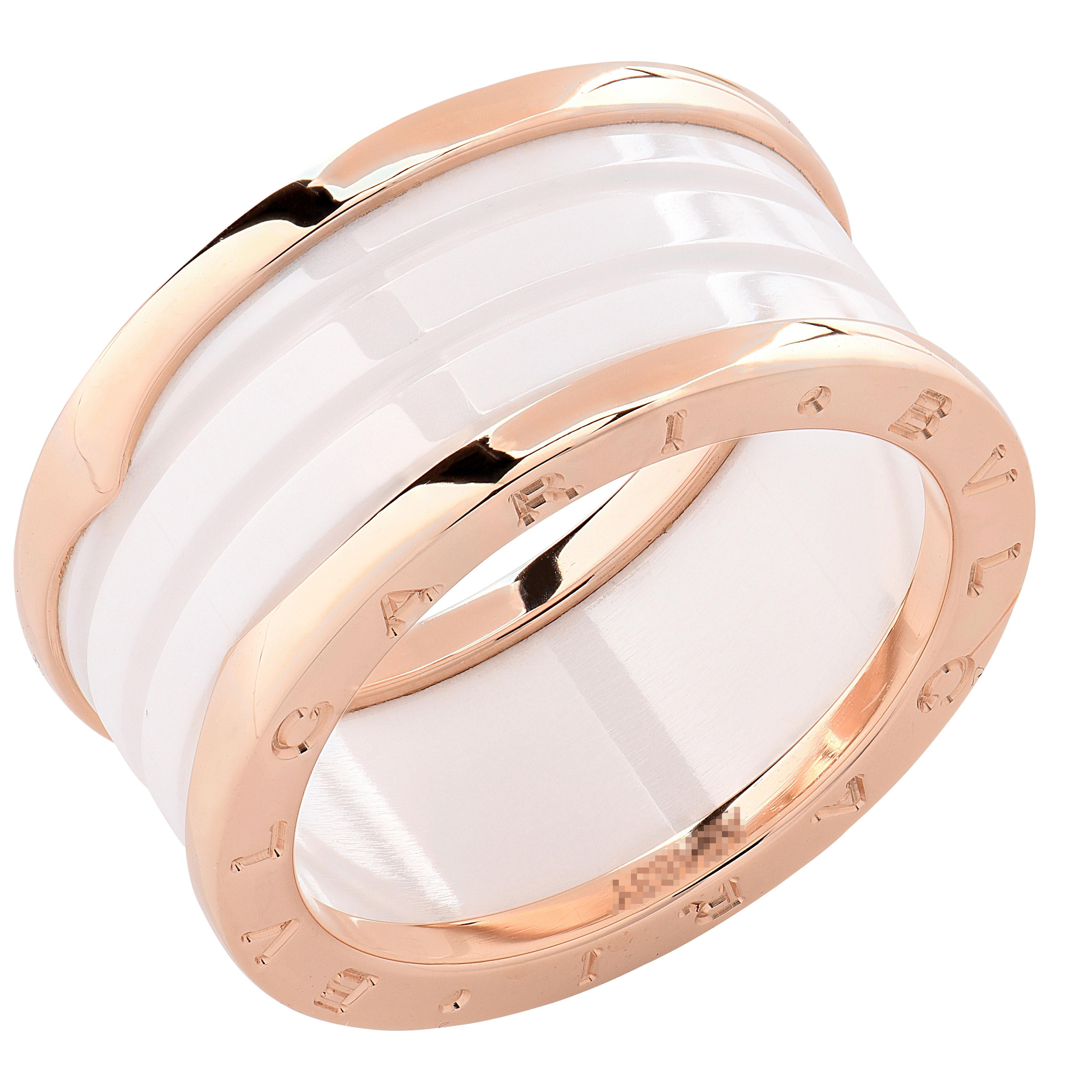 Bvlgari B Zero1 Oro rosa e ceramica in vendita 1