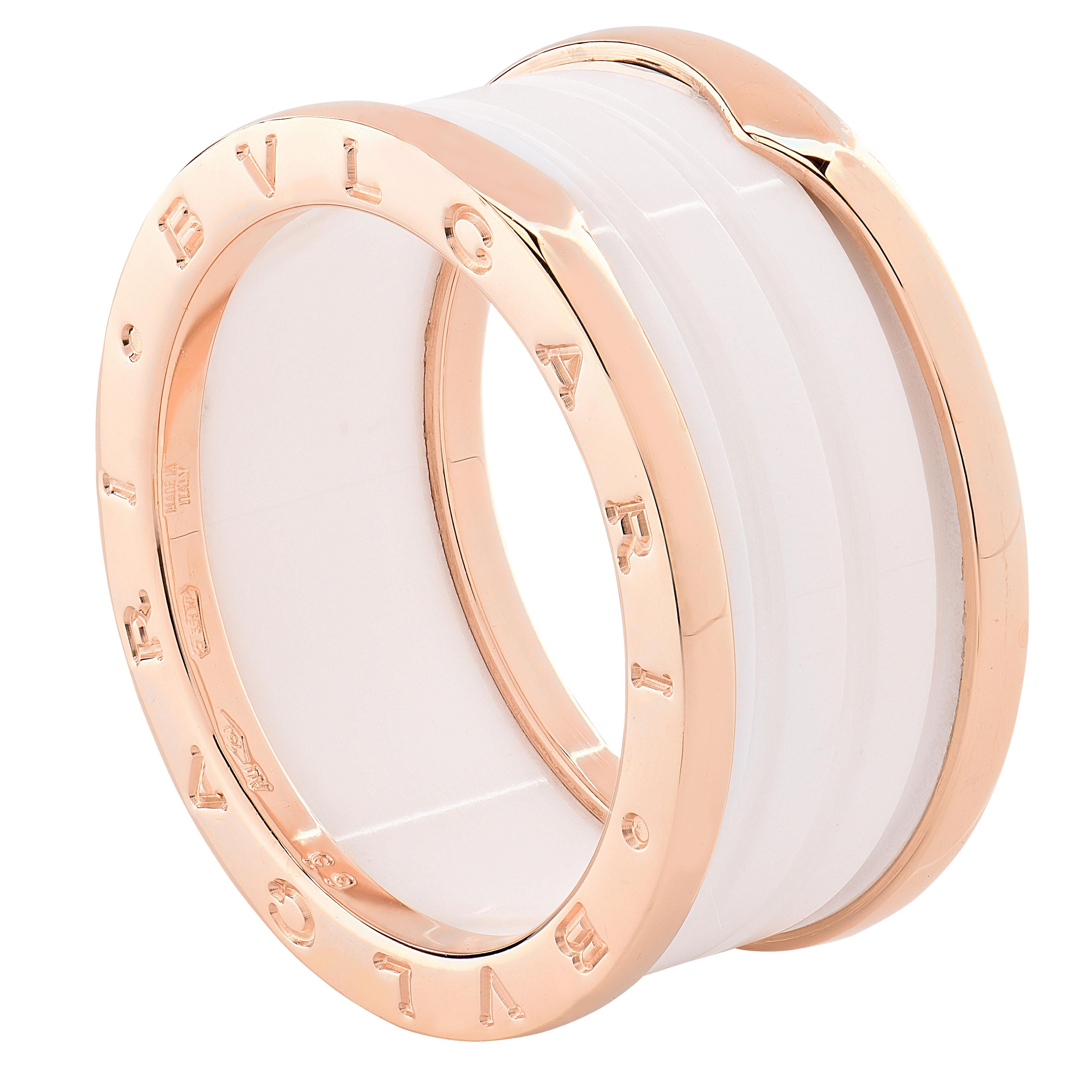 Bvlgari B Zero1 Oro rosa e ceramica in vendita 3