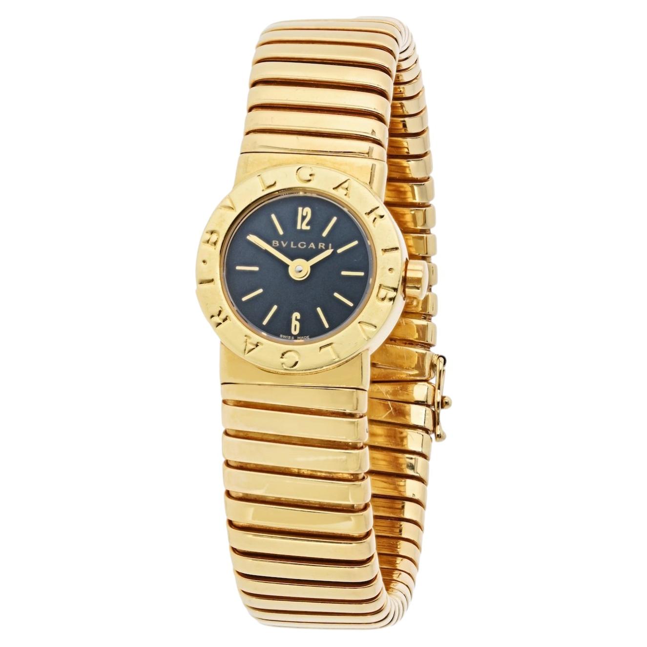 Bvlgari BB 19 2T Quartz Round Dial Tubogas Watch