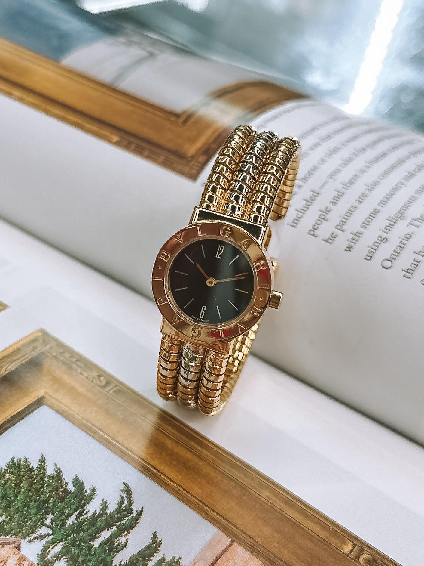 Bvlgari BB232T Tubogas Multi Gold Serpenti Round Dial Watch 4