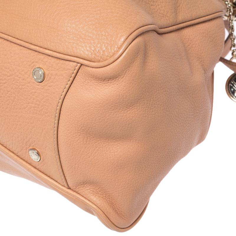 Beige Bonton-Tasche aus Leder von Bvlgari 4