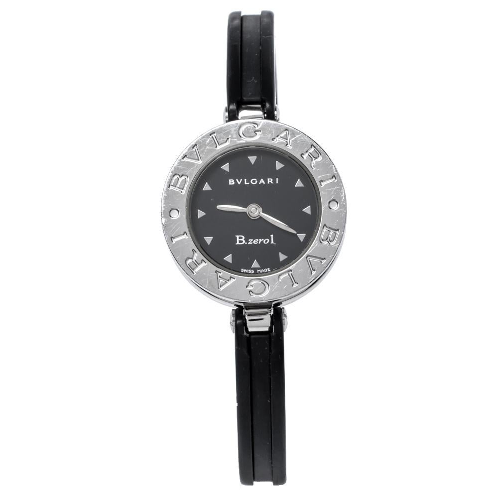 Bvlgari Black  Black Resin B.Zero1 BZ 22 S Women's Wristwatch 22 mm