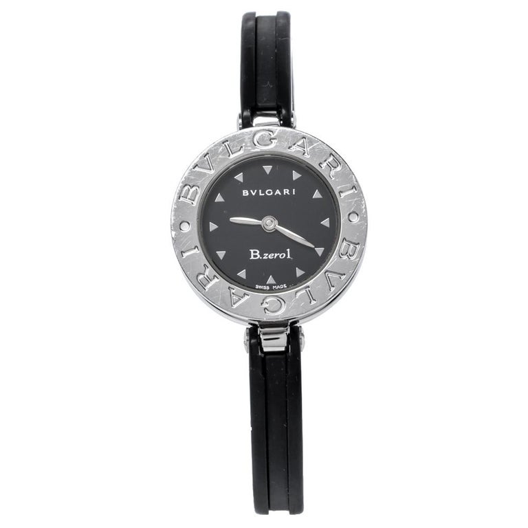 Bvlgari Black Stainless Black Resin B Zero1 Bz 22 S Women S Wristwatch 22mm At 1stdibs