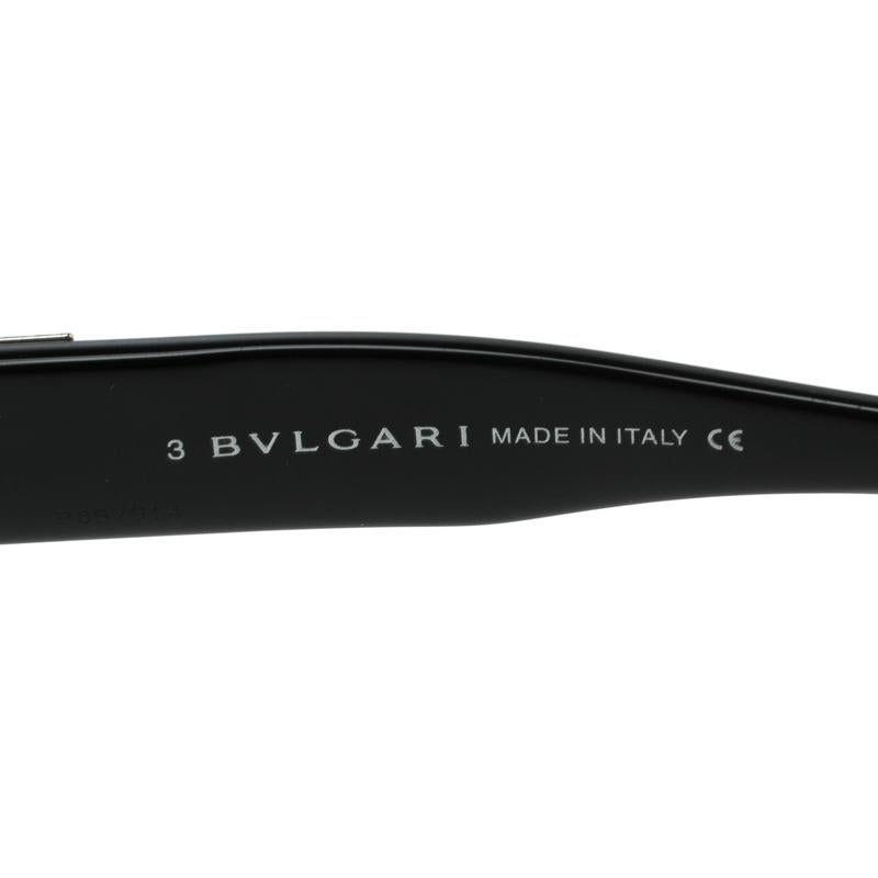Women's Bvlgari Black/Brown 810 Oval Sunglasses