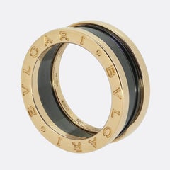Bvlgari Black Ceramic B.zero Ring Size L (52)