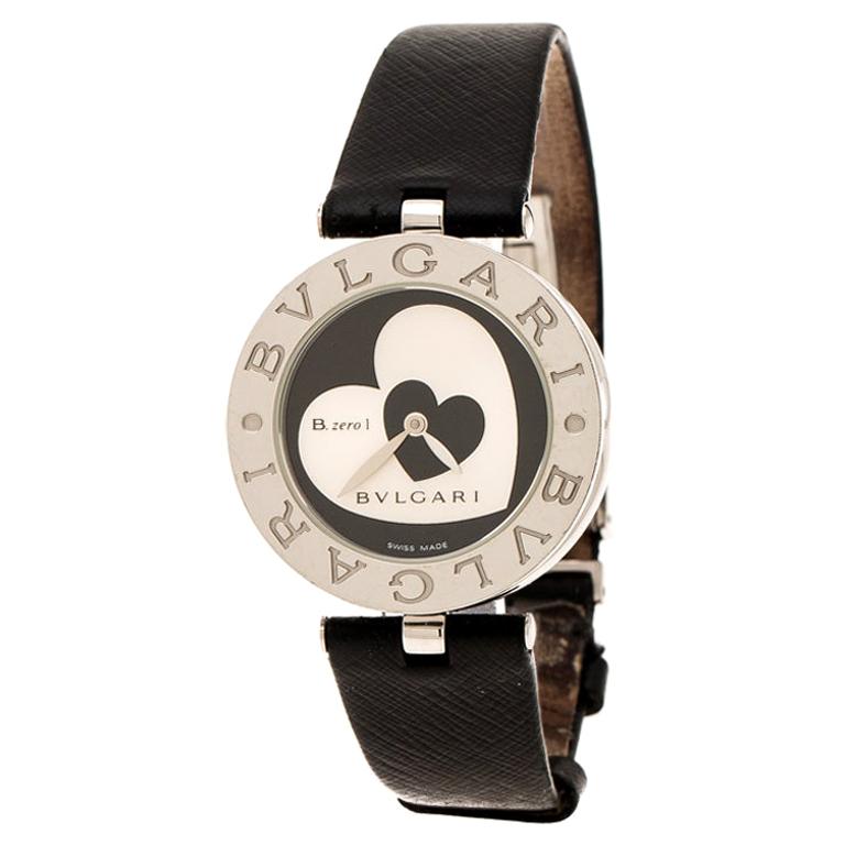 Bvlgari Black Dial With Heart Motif Inlay B.Zero1 BZ30S