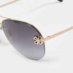 Bvlgari Black Gradient Aviator Sunglasses