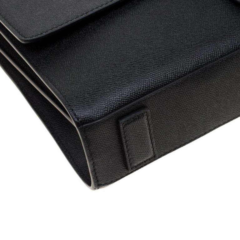 Bvlgari Black Grain Leather Briefcase For Sale at 1stDibs | bvlgari ...