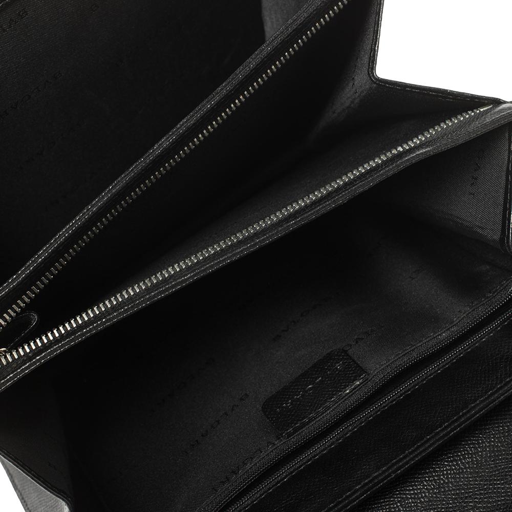 Women's Bvlgari Black Leather 3 Gussets Shoulder Bag