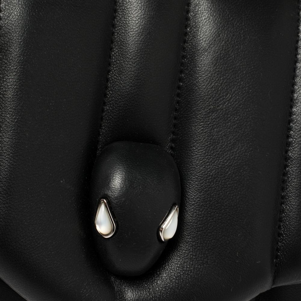 Schwarze Bvlgari Ambush-Gürteltasche aus Leder 8