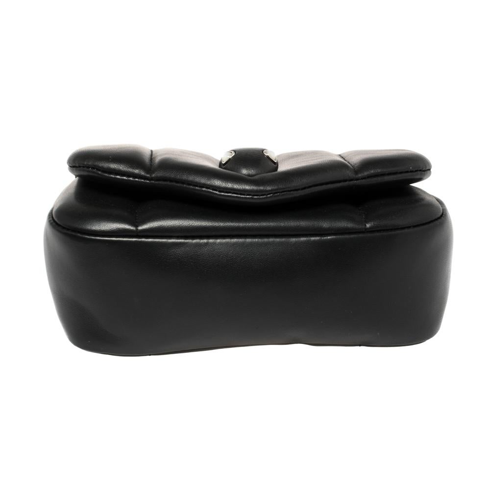 Women's Bvlgari Black Leather Ambush Belt Bag