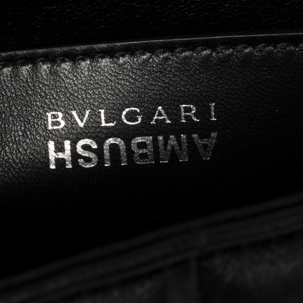 Bvlgari Black Leather Ambush Belt Bag 1