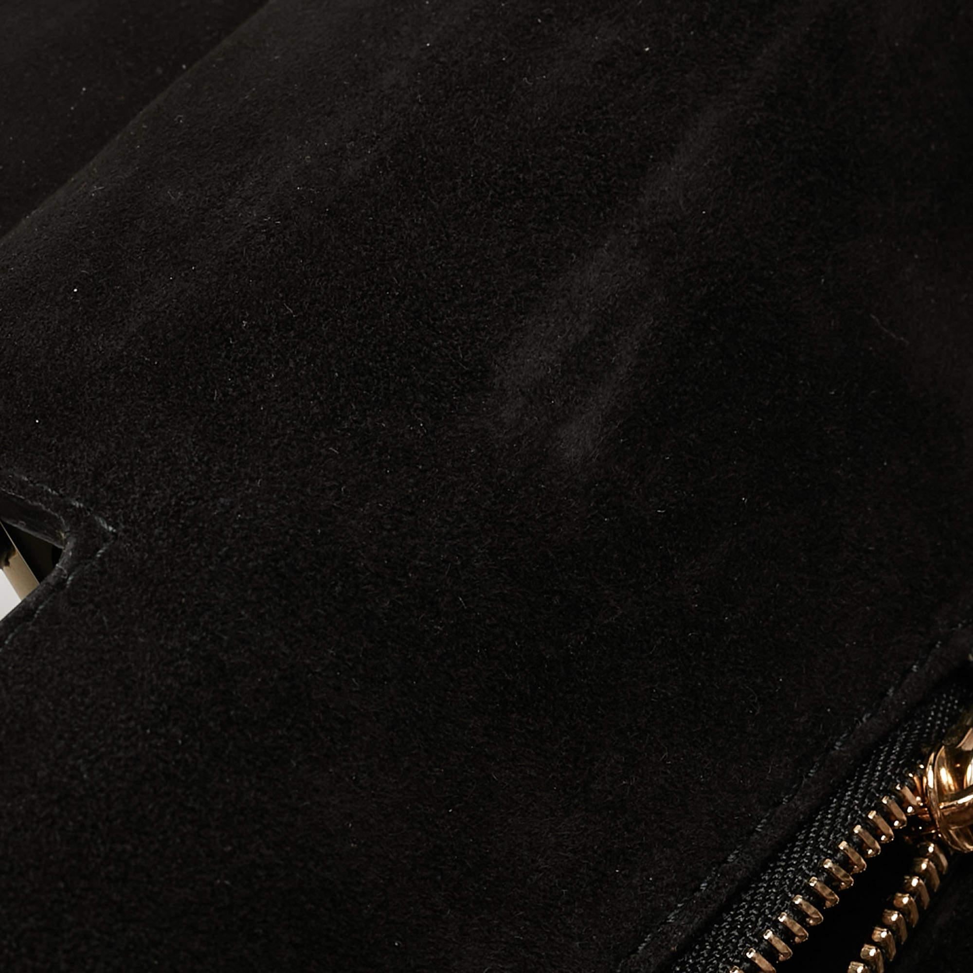 Bvlgari Black Leather and Leopard Print Calfhair Scaglie Serpenti Tote 16
