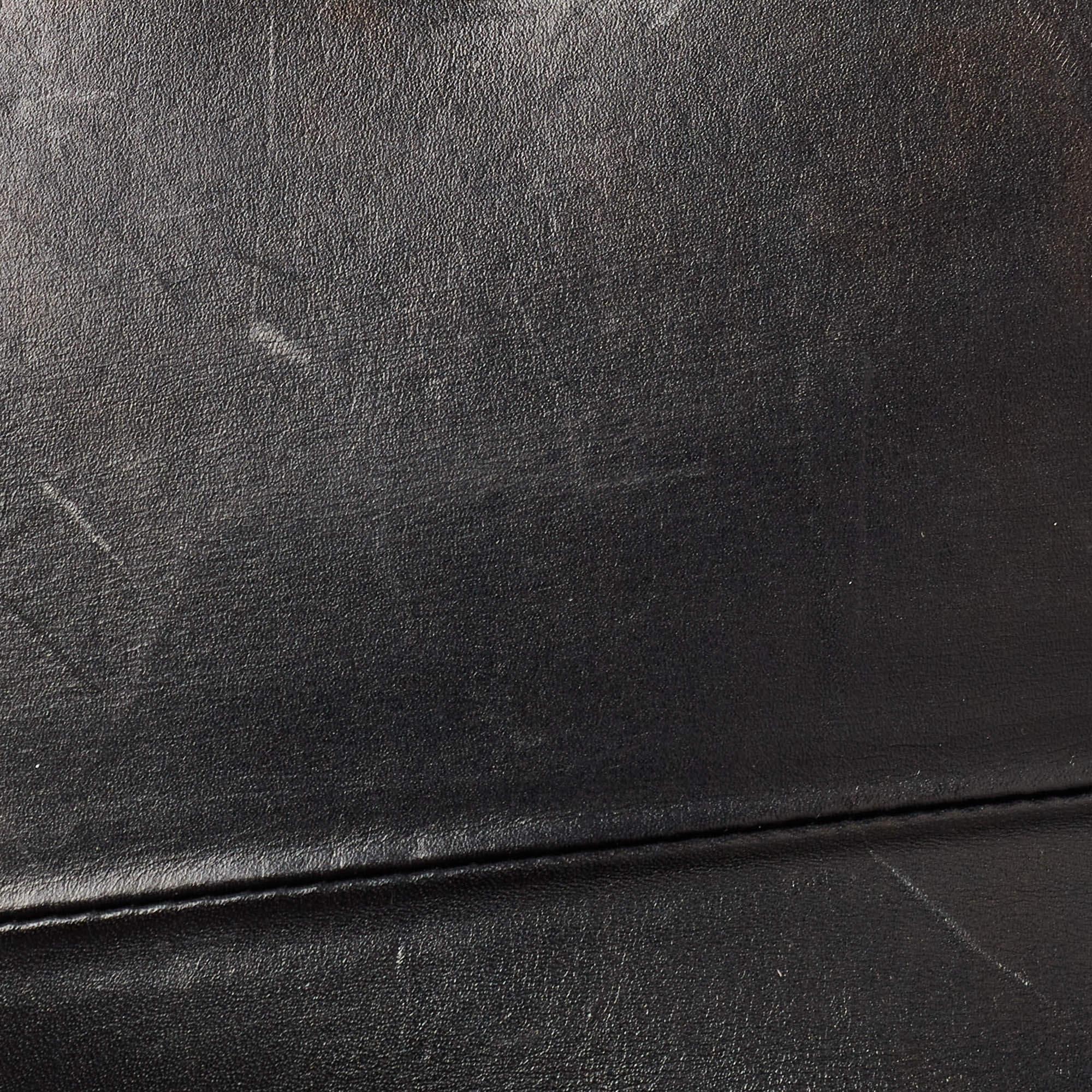 Bvlgari Black Leather and Perspex Flap Cover Shoulder Bag 5