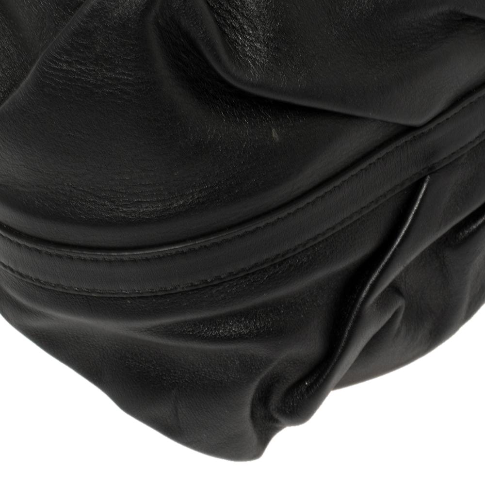 Bvlgari Black Leather Chandra Hobo 3