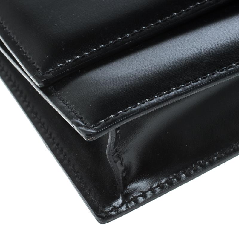 Bvlgari Black Leather Clutch Bag 2