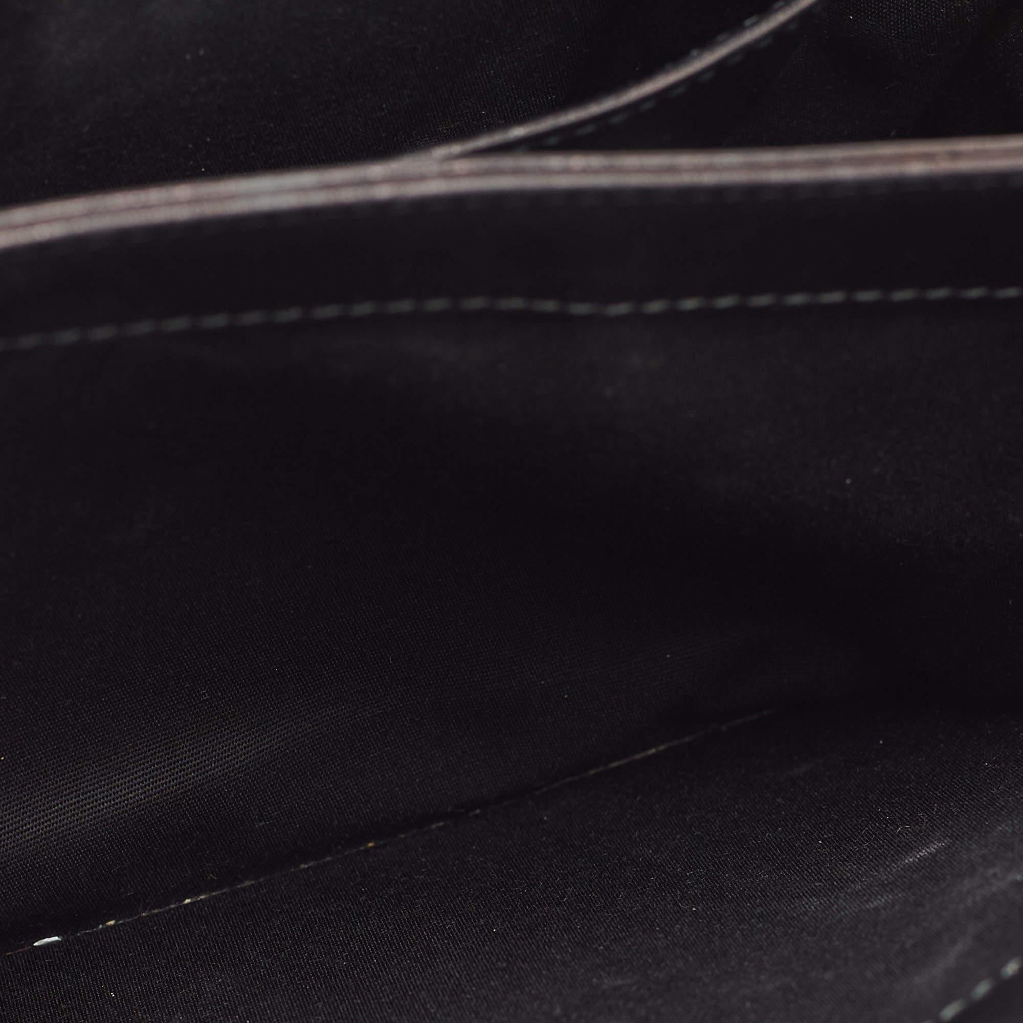 Bvlgari Black Leather Fiore Perspicio Shoulder Bag 4