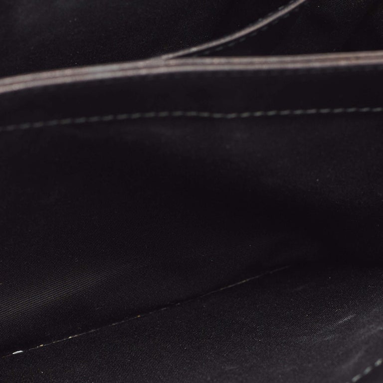 Bvlgari Black Leather Fiore Perspicio Shoulder Bag at 1stDibs