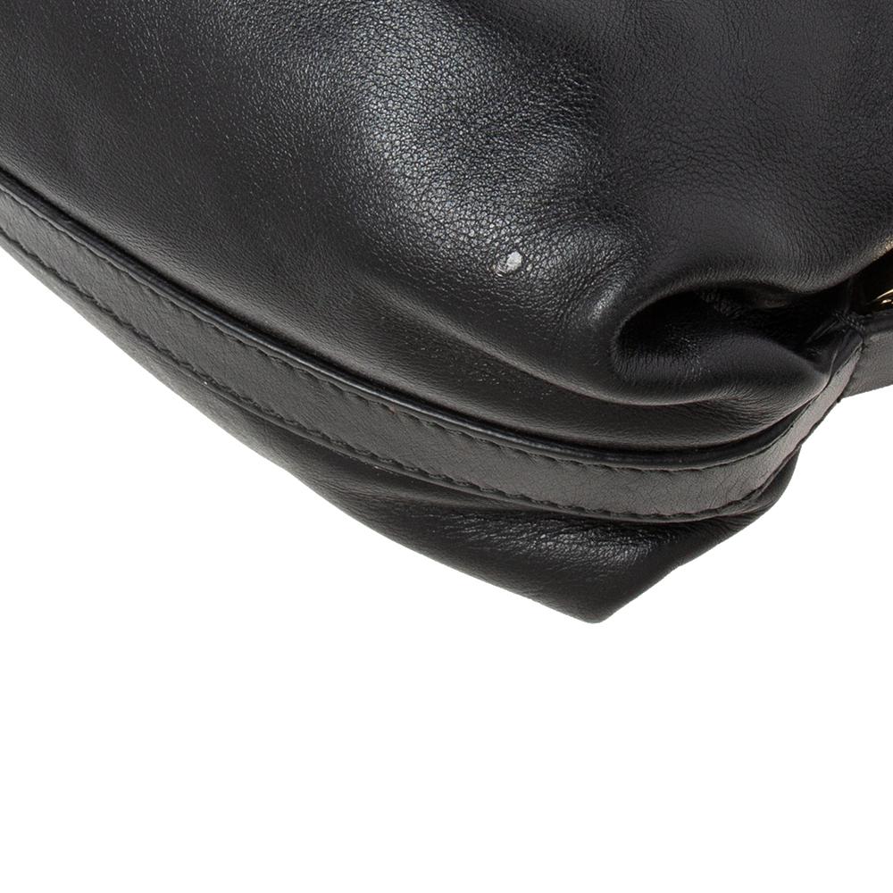 Bvlgari Black Leather Flap Shoulder Bag 3