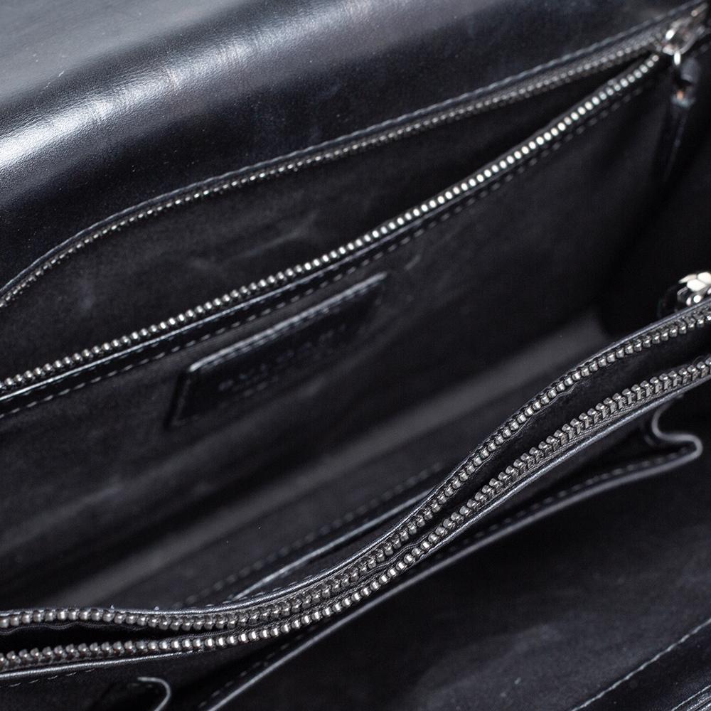 Bvlgari Black Leather Large Plisse Serpenti Forever Shoulder Bag 6