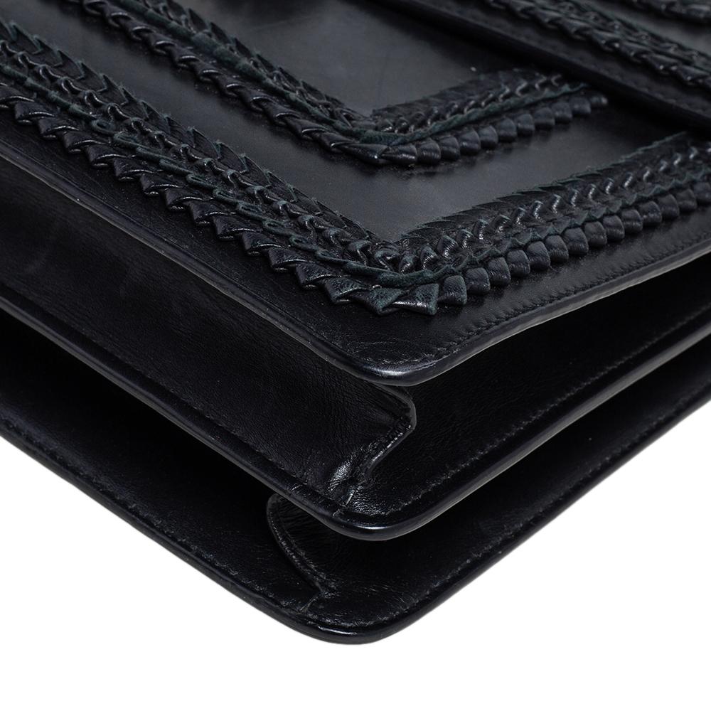 Bvlgari Black Leather Large Plisse Serpenti Forever Shoulder Bag 5