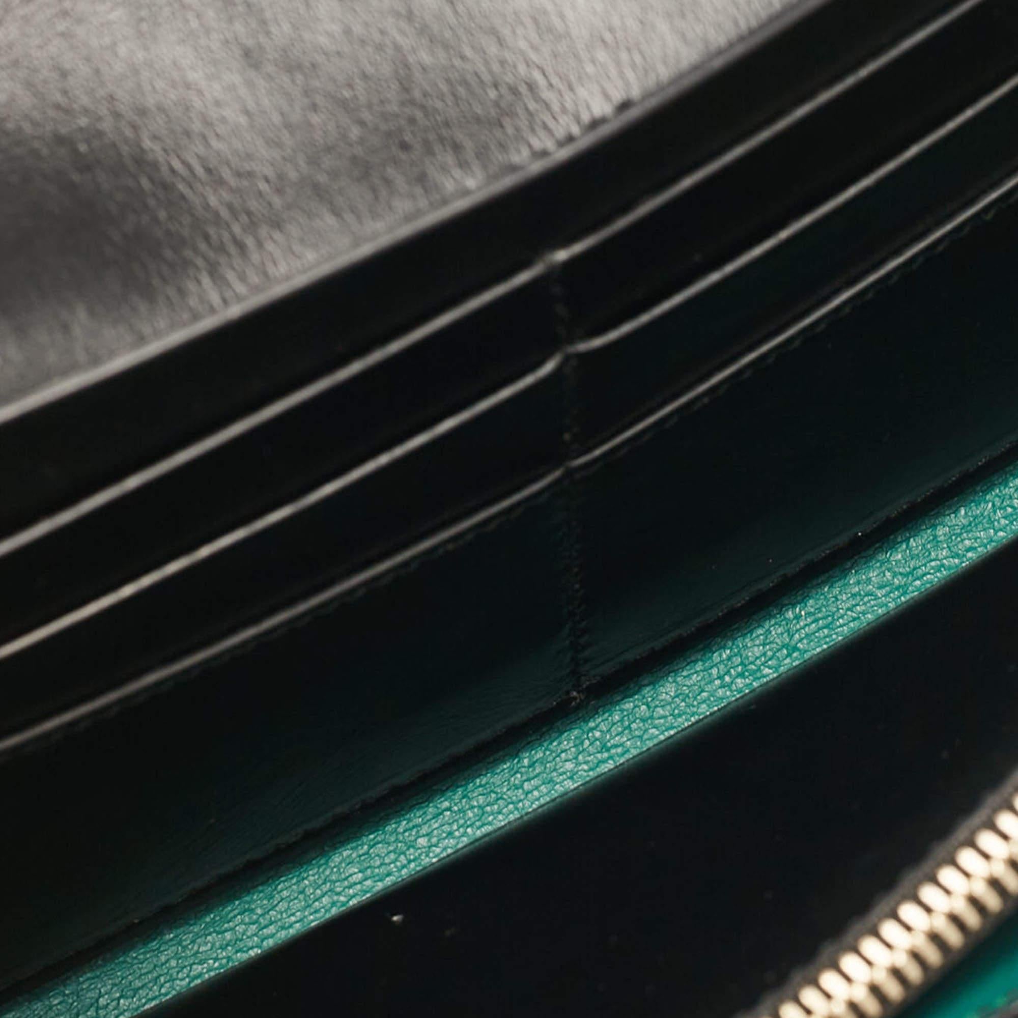Women's Bvlgari Black Leather Serpenti Forever Continental Wallet