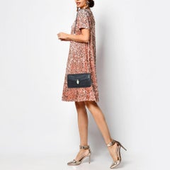 Bolso con solapa y cadena Bvlgari Serpenti Forever de piel negra