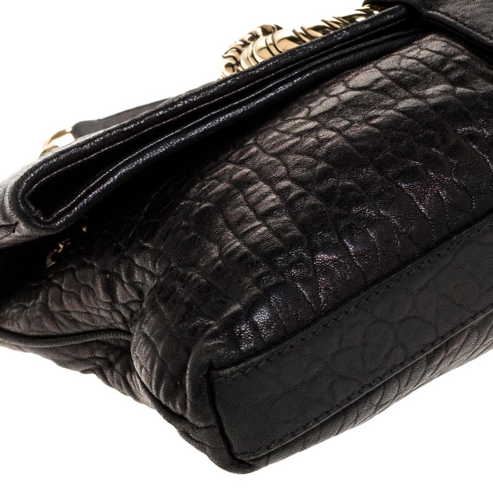 Bvlgari Black Leather Small Leoni Shoulder Bag 4