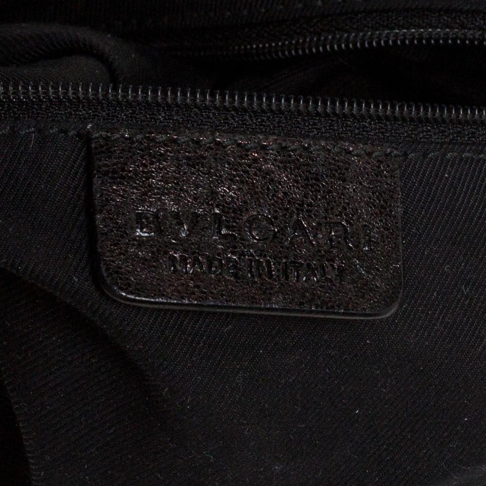 Bvlgari Black Leather Small Leoni Shoulder Bag 1
