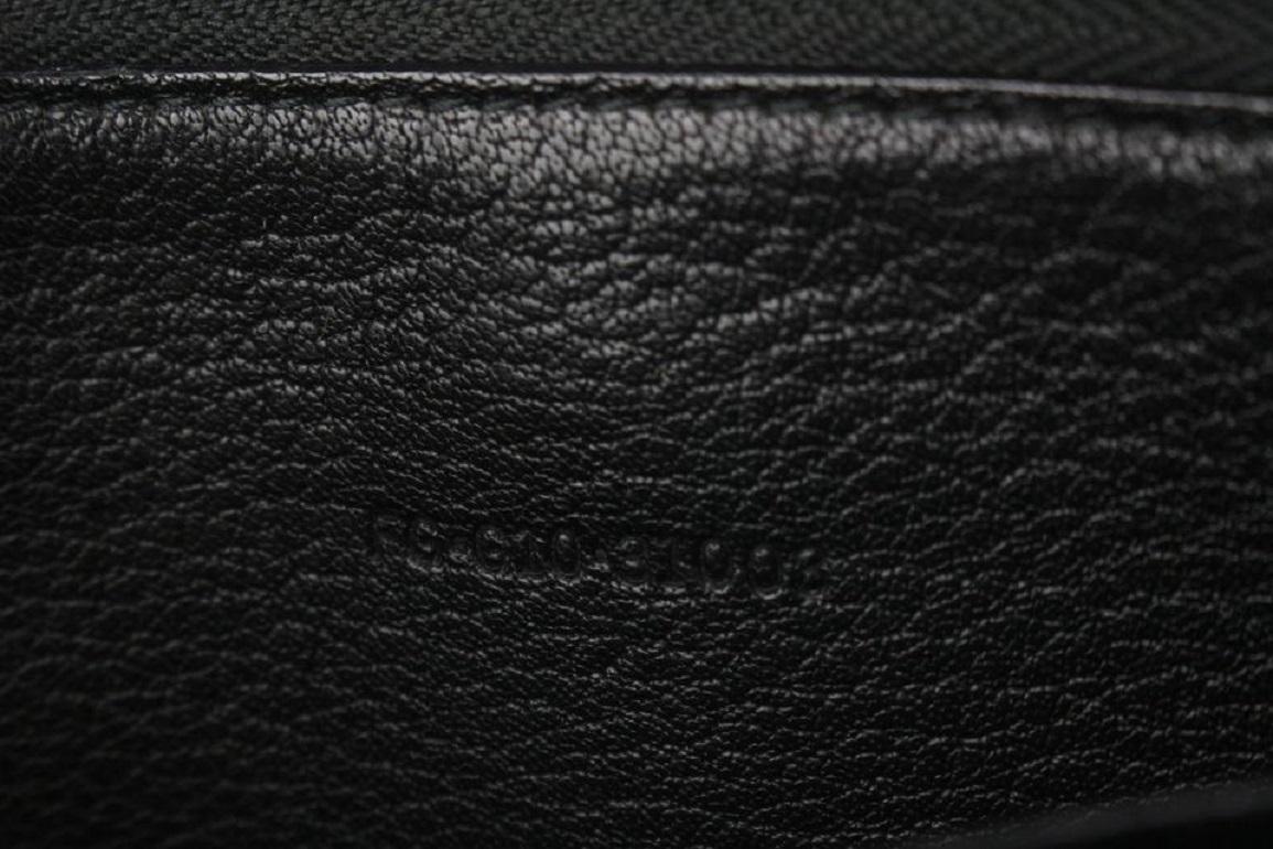 BVLGARI Black Logo Zip Around Wallet Clutch Zippy 244bvl719 For Sale 2