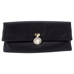 Bvlgari - Pochette Monete en satin noir