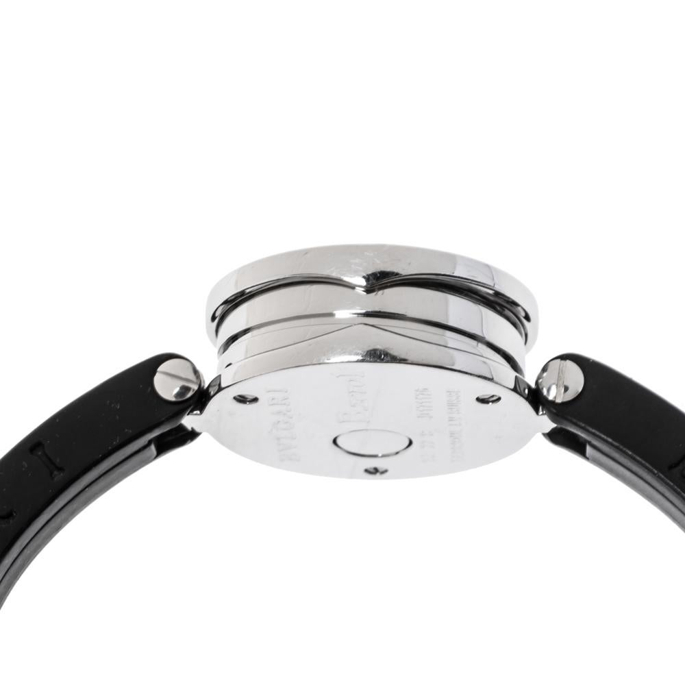 Bvlgari Black Stainless Steel Black Resin B.Zero1  Women's Wristwatch 22 mm 2